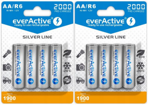 8x Akumulatorki Baterie R6 Aa 2000mah Ready To Use