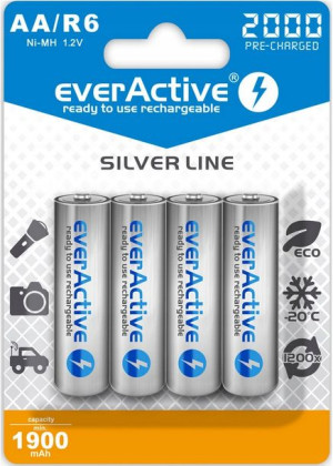 4x Akumulatorki Ni-mh Everactive R6/aa 2000mah