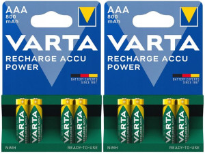 8x Akumulatorki Baterie Varta R3 Aaa 800mah