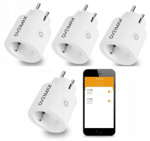 4x Inteligentne Gniazdko Sterowane Zestaw Wifi 16a