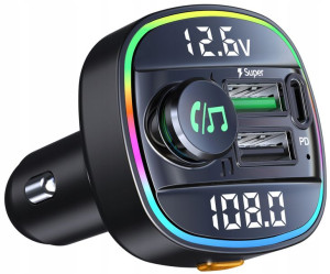 Samochodowy Transmiter Vordon Fm Bt Usb + Usb C