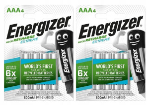 8x Akumulatorki Energizer Extreme Aaa R03 800mah