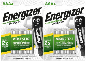 8x Akumulatorki Baterie Energizer R3 Aaa 500 Mah