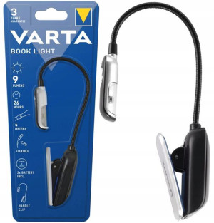 Lampka Latarka Do Czytania Książki Klips + Baterie