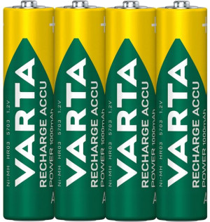 4x Akumulatorki Baterie Varta R3 Aaa 1000 Mah 1,2v