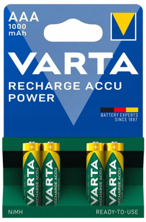 4x Akumulatorki Baterie Varta R3 Aaa 1000 Mah 1,2v