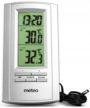 Stacja Pogody Pogodowa Zegar Termometr Meteo Sp0