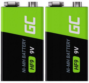 2x Akumulatorek Bateria 9v Hf9 250mah Green Cell