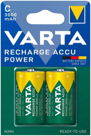 2x Akumulatorki Varta R14 C Hr14 3000mah Baterie