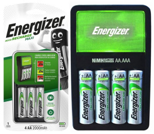 Ładowarka Baterii Aa Aaa + 4x Akumulatorki R6 Aa