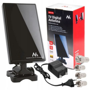 Antena 2w1 Wewnętrzna Zewnętrzna Dvb-t Hd 100dbuv