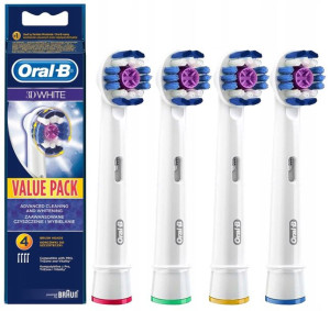 Braun Oral-b 3d White 100% Oryginalne Końcówki 4 X