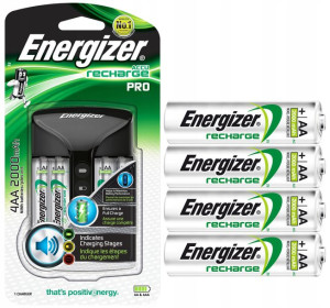 Ładowarka Baterii Energizer 4 Akumulatorki Aa 2000