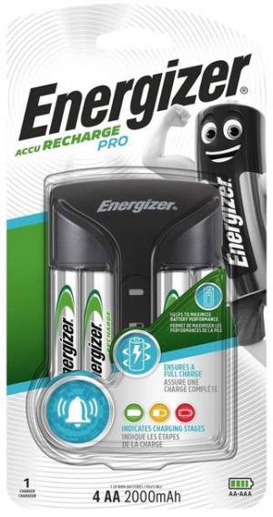 Ładowarka Baterii Energizer 4 Akumulatorki Aa 2000