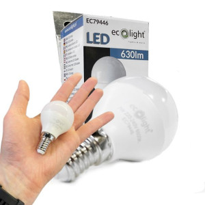 Żarówka Led G45 Golf Ball E14 7w Cw Ecolight