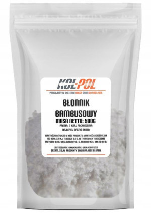 MĄKA BAMBUSOWA 500g Błonnik bambusowy dieta keto