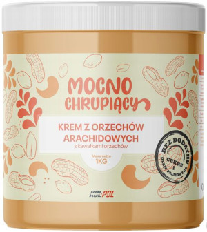 MASŁO ORZECHOWE CRUNCHY 1kg Krem orzechowy 100%