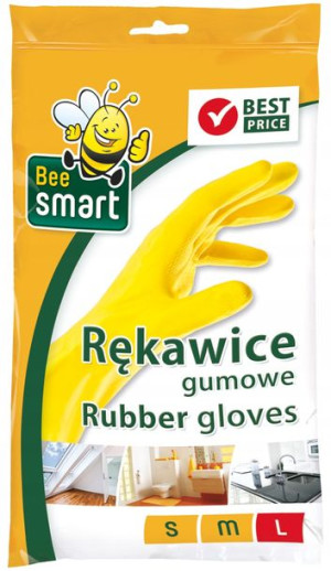 RĘKAWICE GUMOWE ochronne mocne Bee Smart r. L
