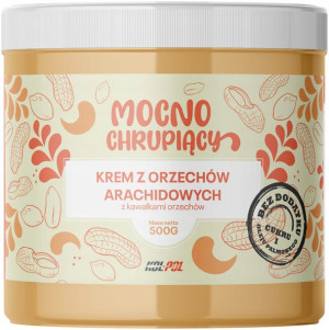 MASŁO ORZECHOWE CRUNCHY 500g Krem orzechowy 100%
