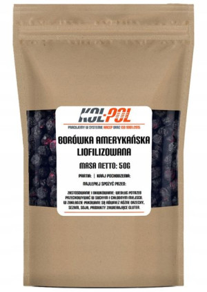 BORÓWKI LIOFILIZOWANE 50g Całe owoce liofilizowane