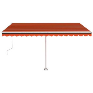 Automatycznie zwijana markiza, LED i czujnik wiatru, 400x350 cm