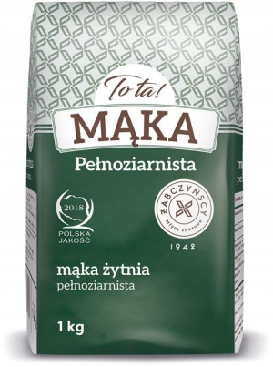MĄKA ŻYTNIA PEŁNOZIARNISTA 1kg Na chleb ToTa!