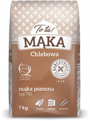 MĄKA PSZENNA TYP 750 1kg Chlebowa ToTa