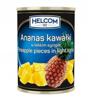 ANANAS KAWAŁKI 565g W lekkim syropie