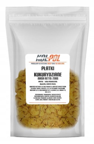 PŁATKI KUKURYDZIANE 200g Śniadaniowe naturalne