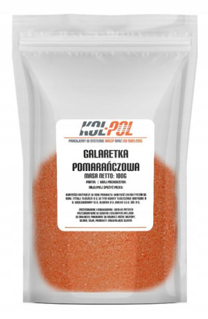 GALARETKA POMARAŃCZOWA 100g Galaretka w proszku