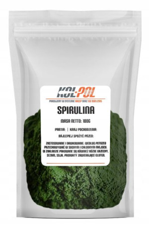 SPIRULINA PROSZEK 100g Algi morskie w proszku