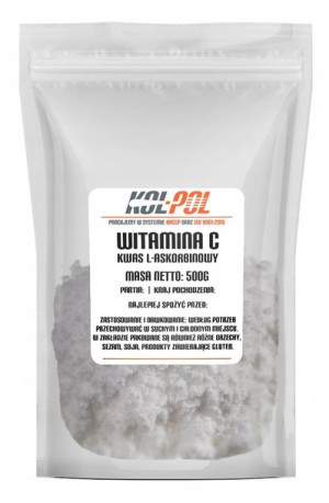 WITAMINA C 500g Kwas L-Askorbinowy 100% Do basenu