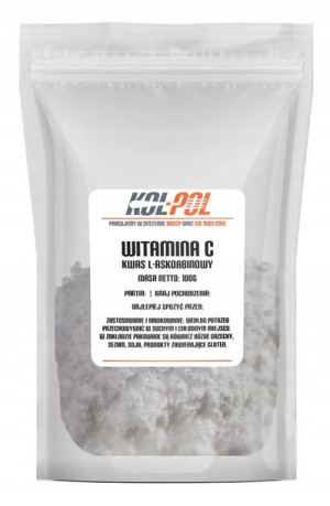 WITAMINA C 100g Kwas L-Askorbinowy 100% Do basenu