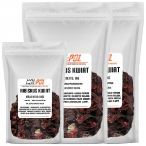 HIBISKUS 2,5kg Suszony kwiat hibiskusa malwa