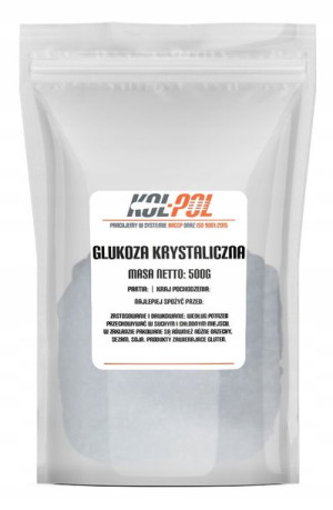 GLUKOZA KRYSTALICZNA 500g Dekstroza spożywcza