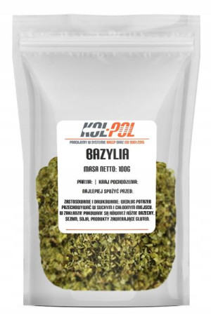 BAZYLIA 100g Suszona naturalna aromatyczna jakość