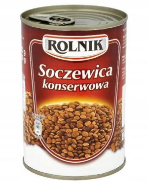 SOCZEWICA KONSERWOWA 425ml Lentils Rolnik
