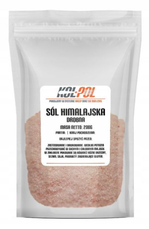 SÓL HIMALAJSKA DROBNA 200g Różowa wysoka jakość