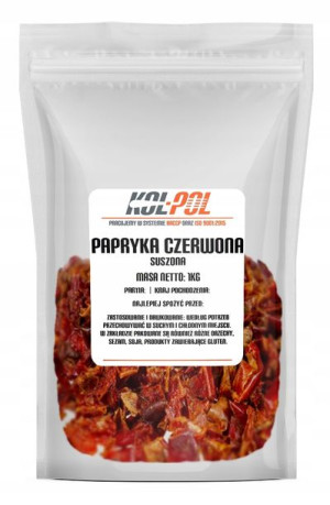 PAPRYKA CZERWONA PŁATKI 1kg Suszona płatek jakość