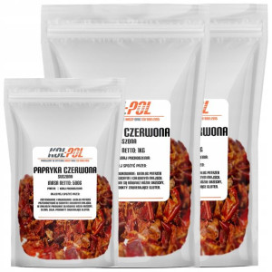 PAPRYKA CZERWONA PŁATKI 2,5kg Suszona płatek