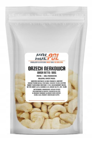ORZECHY NERKOWCA 100g Całe nerkowce wysoka jakość