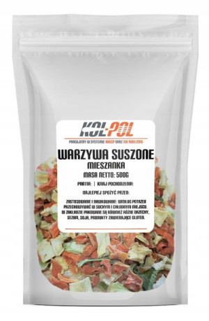 WARZYWA SUSZONE 500g Naturalne mieszanka warzyw