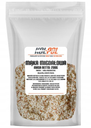 MĄKA MIGDAŁOWA 200g Naturalna migdały mielone