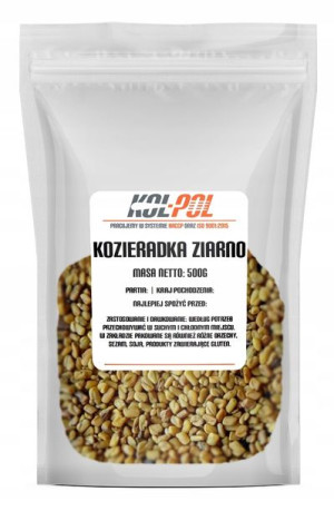 KOZIERADKA ZIARNO 500g Nasiona kozieradki jakość