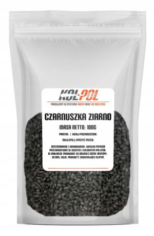 CZARNUSZKA ZIARNO 100g Czarny kminek nasiona