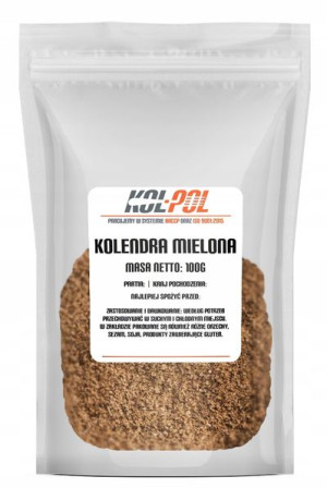 KOLENDRA MIELONA 100g Naturalna aromatyczna jakość