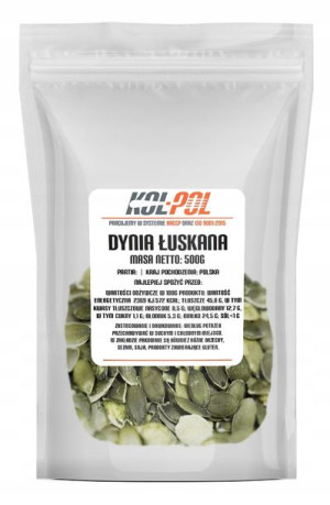 DYNIA ŁUSKANA POLSKA 500g Pestki dyni łuskane