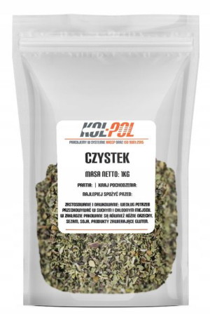 CZYSTEK 1kg Suszony herbata zioło wysoka jakość
