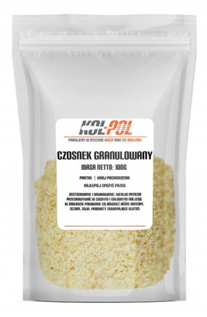 CZOSNEK GRANULOWANY 100g Suszony naturalny aromat