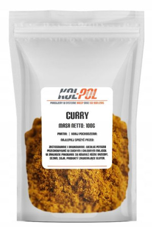 CURRY 100g Indyjska naturalna świeża wysoka jakość